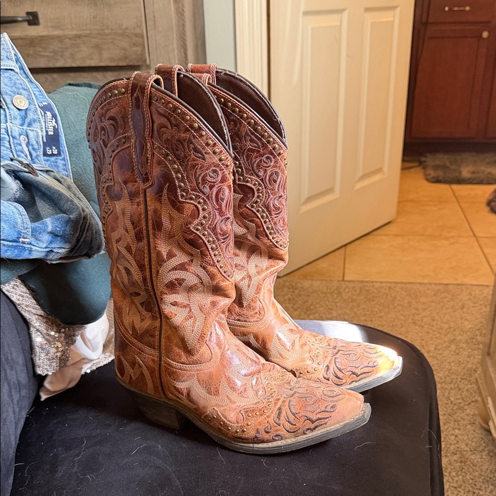 LAREDO Brown Western Cowboy Boots